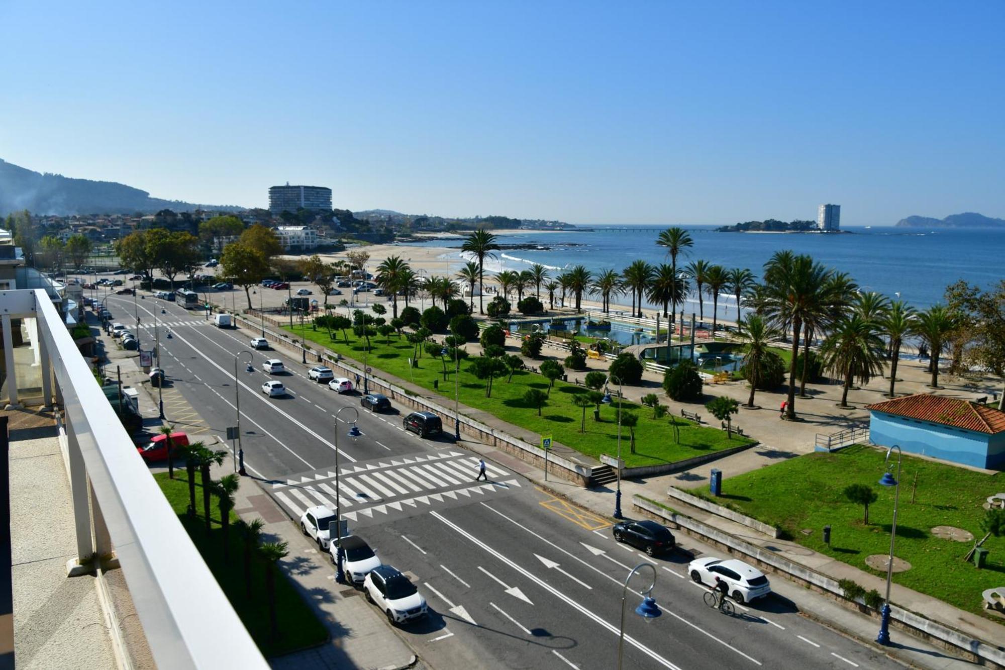 Primera Linea De Playa Samil Costa Con Garaje Incluido Vigo Eksteriør bilde